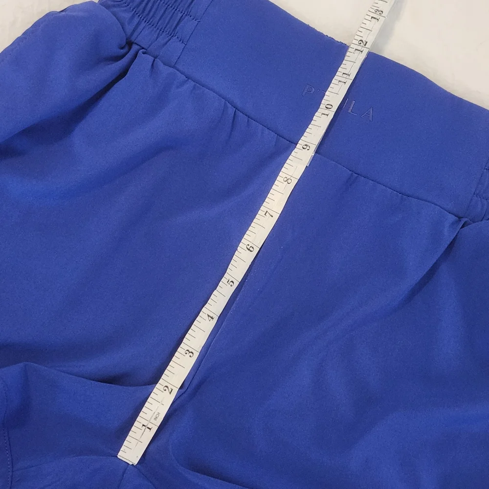 P'TULA Flow Running Shorts Persian Blue Sz Medium - Picture 7 of 10